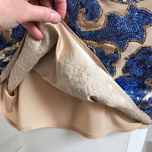 TRACY REESE For Target Blue Sequin Top Medium - Picture 7 of 13